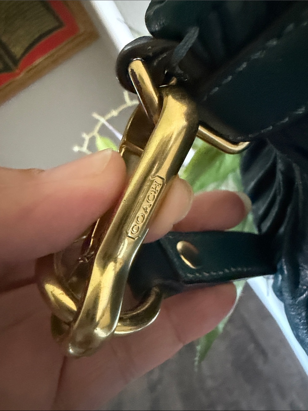 Coach Teal Pleated Leather Satchel with Gold Accents!!๐ฅ๐ฅ๐ฅ๐ฅ๐ฅ๐ฅ - Picture 2 of 9
